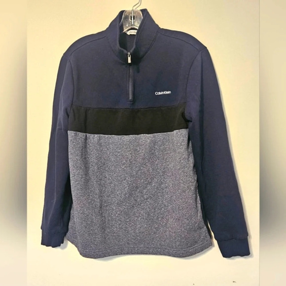 Calvin Klein Mens quarter zip pullover - Picture 1 of 9